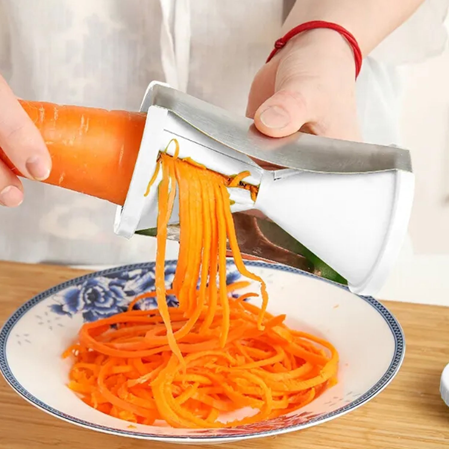 1853 Portable Spiralizer Vegetable Slicer Handheld Spiralizer Peeler Stainless Steel Spiral Slicer For Salad Vegetables Fruit Slicer 1853 Portable Spiralizer Vegetable Slicer Handheld Spiralizer Peeler Stainless Steel Spiral Slicer For Salad Vegetables Fruit Slicer
